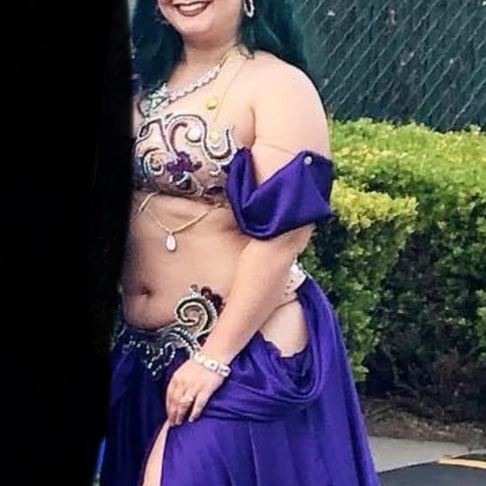 Purple Belly Dance Costume